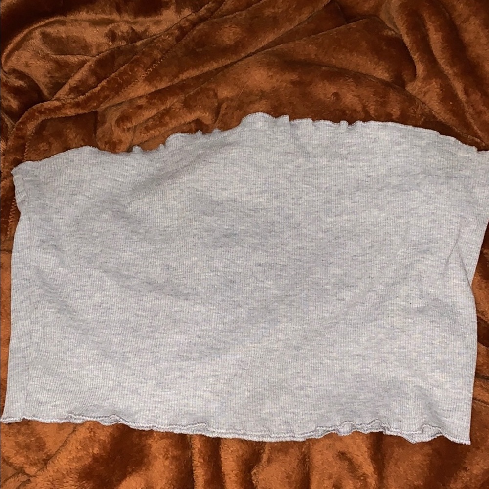 Lettuce Edge Rib Tube Top - Picture 2 of 4